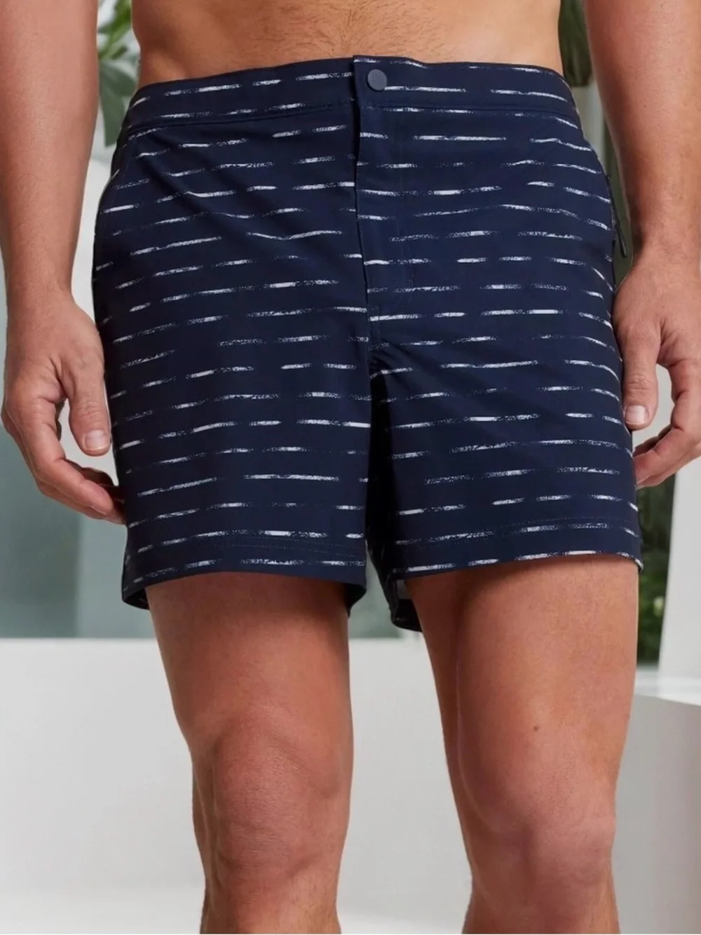 VRST Mens Resort Shorts 5” Size Small Slim Fit w/pockets Blue